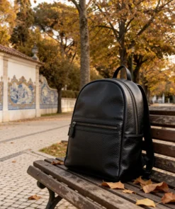 finsburyshoes shop Sac à Dos en Cuir Grainé Noir*Homme Maroquinerie|Tous Les Accessoires