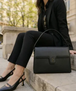 finsburyshoes shop Sac FF35 Grainé Noir*Femme Sacs|Tous Les Accessoires