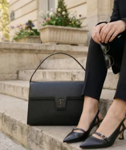 finsburyshoes shop Sac FF35 Grainé Noir*Femme Sacs|Tous Les Accessoires