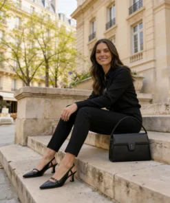finsburyshoes shop Sac FF35 Grainé Noir*Femme Sacs|Tous Les Accessoires