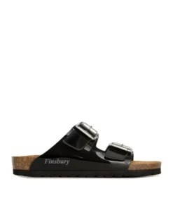 finsburyshoes shop Sandales Aurélie Vernis Noir*Femme Sandales|Tous Les Souliers