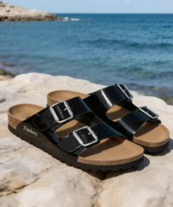 finsburyshoes shop Sandales Aurélie Vernis Noir*Femme Sandales|Tous Les Souliers