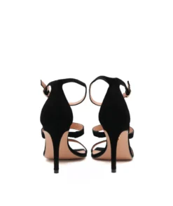 finsburyshoes shop Sandales ELSA Veau Velours Noir* Boots & Bottines|Tous Les Souliers