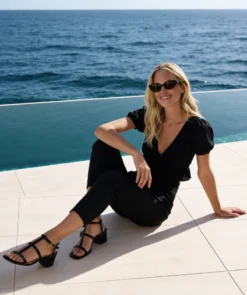 finsburyshoes shop Sandales LAURA Noir*Femme Sandales|Tous Les Souliers