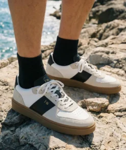finsburyshoes shop Sneakers ALEXIS Noir et Blanc*Homme Nouveautés|Toutes Les Chaussures