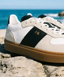 finsburyshoes shop Sneakers ALEXIS Noir et Blanc*Homme Nouveautés|Toutes Les Chaussures