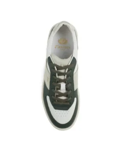 finsburyshoes shop Sneakers ALEXIS Vert et Blanc*Homme Nouveautés|Toutes Les Chaussures