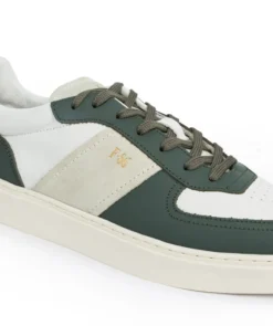 finsburyshoes shop Sneakers ALEXIS Vert et Blanc*Homme Nouveautés|Toutes Les Chaussures