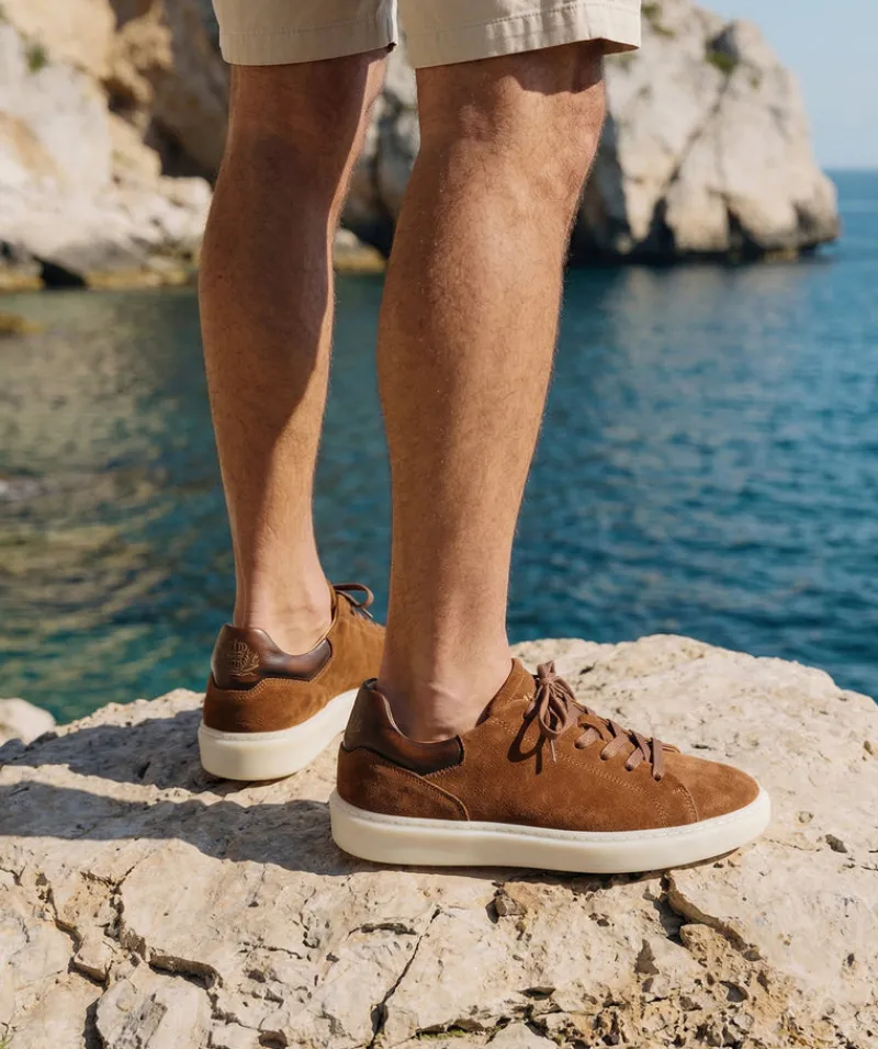 finsburyshoes shop Sneakers DAYTONA Daim Camel*Homme Toutes Les Chaussures|Chaussures Casual