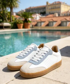 finsburyshoes shop Sneakers JANE Ciel et Blanc*Femme Baskets & Sneakers|Tous Les Souliers