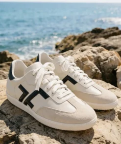 finsburyshoes shop Sneakers MATHILDE Créme et Noir*Femme Baskets & Sneakers|Tous Les Souliers