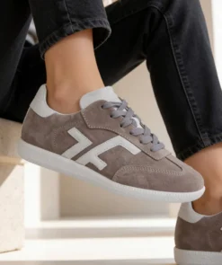 finsburyshoes shop Sneakers MATHILDE Gris Blanc*Femme Nouveautés|Baskets & Sneakers