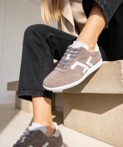 finsburyshoes shop Sneakers MATHILDE Gris Blanc*Femme Nouveautés|Baskets & Sneakers