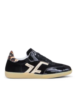 finsburyshoes shop Sneakers MATHILDE Noir Léopard*Femme Nouveautés|Baskets & Sneakers