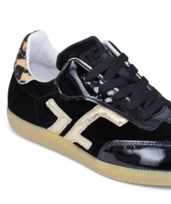 finsburyshoes shop Sneakers MATHILDE Noir Léopard*Femme Nouveautés|Baskets & Sneakers