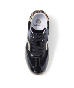 finsburyshoes shop Sneakers MATHILDE Noir Léopard*Femme Nouveautés|Baskets & Sneakers