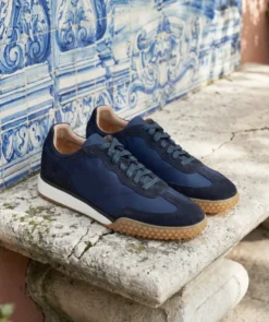Finsbury Shoes Sneakers MATHIS Bleu Marine*Homme Nouveautés|Toutes Les Chaussures