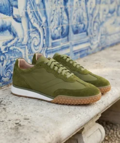 Finsbury Shoes Sneakers MATHIS Olive*Homme Nouveautés|Semelle Gomme