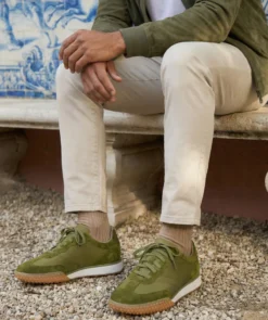 Finsbury Shoes Sneakers MATHIS Olive*Homme Nouveautés|Semelle Gomme