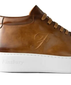 finsburyshoes shop Sneakers Montante MODENA Gold*Homme Semelle Gomme|Toutes Les Chaussures