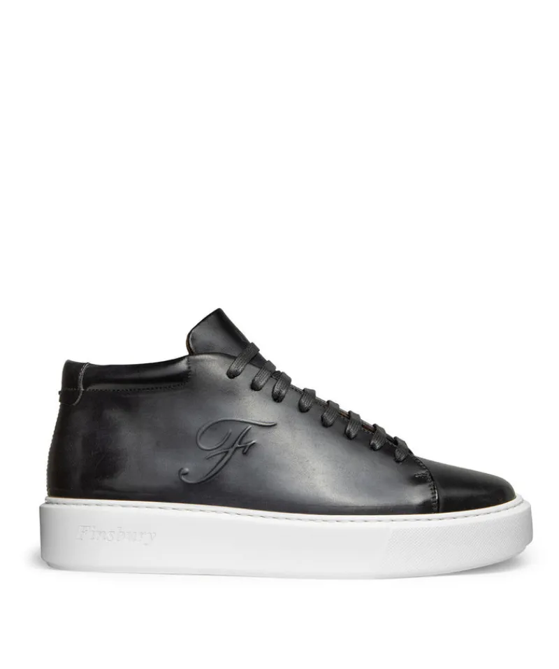 finsburyshoes shop Sneakers Montante MODENA Gris Patiné*Homme Toutes Les Chaussures|Chaussures De Ville