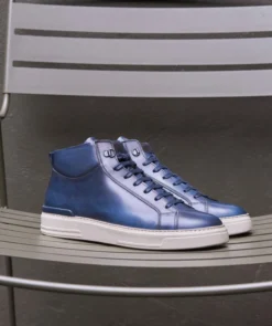 finsburyshoes shop Sneakers Montante RIVA Bleu* Boots & Bottines|Tous Les Souliers