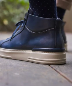 finsburyshoes shop Sneakers Montante RIVA Bleu* Boots & Bottines|Tous Les Souliers