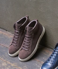 finsburyshoes shop Sneakers Montante RIVA Daim Marron* Toutes Les Chaussures|Chaussures Casual