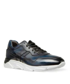 finsburyshoes shop Sneakers PAOLO Bleu Patiné*Homme Toutes Les Chaussures|Chaussures Casual