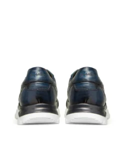 finsburyshoes shop Sneakers PAOLO Bleu Patiné*Homme Toutes Les Chaussures|Chaussures Casual