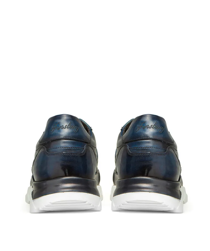 finsburyshoes shop Sneakers PAOLO Bleu Patiné*Homme Toutes Les Chaussures|Chaussures Casual